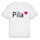 Pila hjärta t-shirt