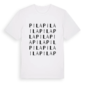 Pila ordlek t-shirt – ekologisk bomull t-shirt från Pinshirt