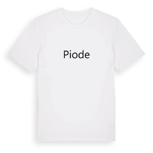 Piode fetstil t-shirt – ekologisk bomull t-shirt från Pinshirt