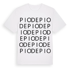 Piode ordlek t-shirt – ekologisk bomull t-shirt från Pinshirt