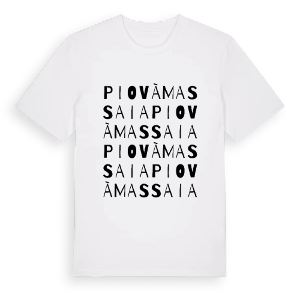 Piovà Massaia ordlek t-shirt – ekologisk bomull t-shirt från Pinshirt