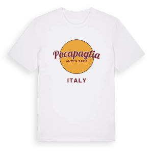 Pocapaglia cirkel t-shirt – ekologisk bomull t-shirt från Pinshirt