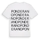 Ponderano ordlek t-shirt