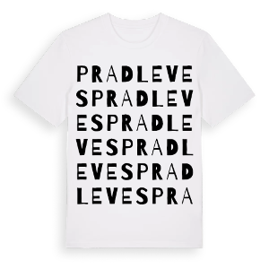 Pradleves ordlek t-shirt – ekologisk bomull t-shirt från Pinshirt
