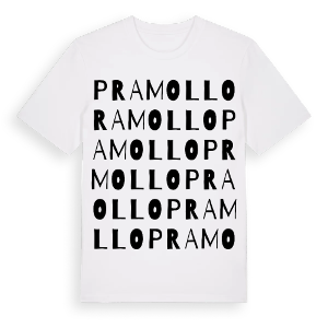 Pramollo ordlek t-shirt – ekologisk bomull t-shirt från Pinshirt