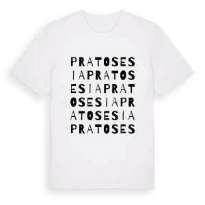 Prato Sesia ordlek t-shirt – ekologisk bomull t-shirt från Pinshirt