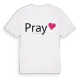 Pray hjärta t-shirt