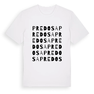 Predosa ordlek t-shirt – ekologisk bomull t-shirt från Pinshirt