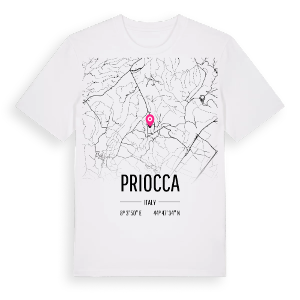 Priocca karta t-shirt – ekologisk bomull t-shirt från Pinshirt