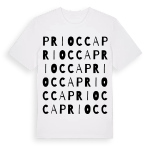 Priocca ordlek t-shirt – ekologisk bomull t-shirt från Pinshirt