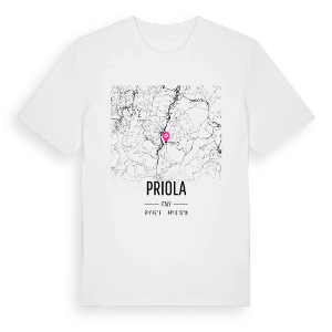 Priola karta t-shirt – ekologisk bomull t-shirt från Pinshirt