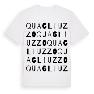 Quagliuzzo ordlek t-shirt – ekologisk bomull t-shirt från Pinshirt
