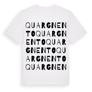 Quargnento ordlek t-shirt – ekologisk bomull t-shirt från Pinshirt