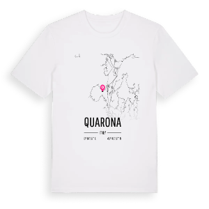 Quarona karta t-shirt – ekologisk bomull t-shirt från Pinshirt