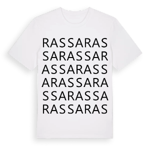 Rassa ordlek t-shirt – ekologisk bomull t-shirt från Pinshirt