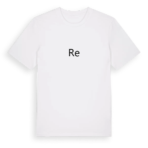 Re fetstil t-shirt – ekologisk bomull t-shirt från Pinshirt