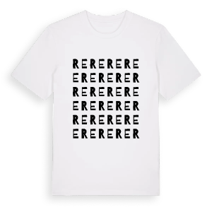 Re ordlek t-shirt – ekologisk bomull t-shirt från Pinshirt