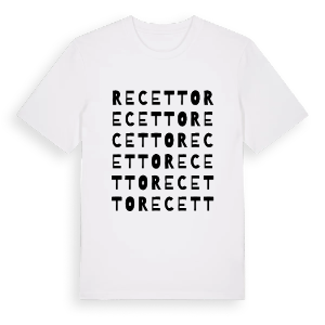 Recetto ordlek t-shirt – ekologisk bomull t-shirt från Pinshirt