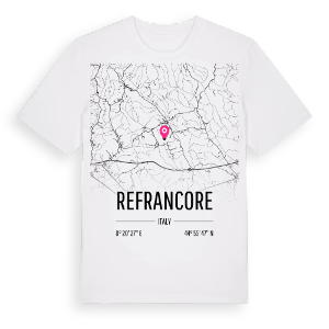 Refrancore karta t-shirt – ekologisk bomull t-shirt från Pinshirt