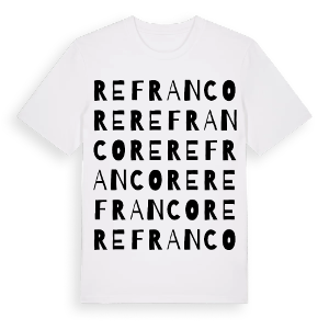 Refrancore ordlek t-shirt – ekologisk bomull t-shirt från Pinshirt