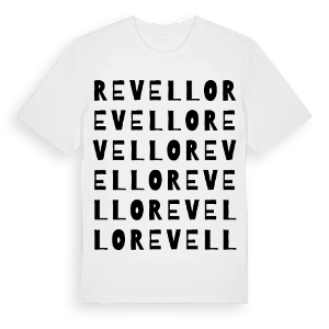 Revello ordlek t-shirt – ekologisk bomull t-shirt från Pinshirt