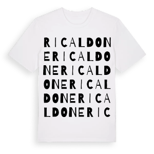 Ricaldone ordlek t-shirt – ekologisk bomull t-shirt från Pinshirt