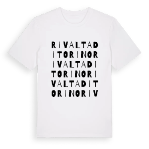 Rivalta di Torino ordlek t-shirt – ekologisk bomull t-shirt från Pinshirt