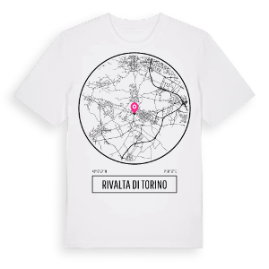 Rivalta di Torino t-shirt – ekologisk bomull t-shirt från Pinshirt