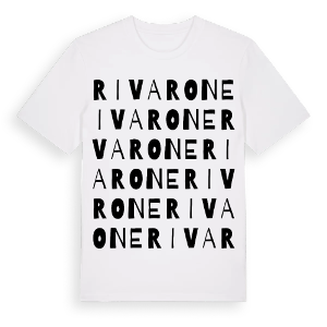 Rivarone ordlek t-shirt – ekologisk bomull t-shirt från Pinshirt