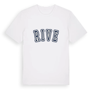 Rive college t-shirt – ekologisk bomull t-shirt från Pinshirt