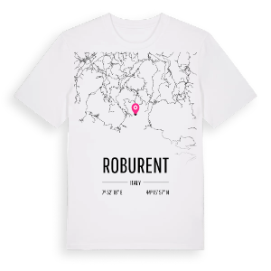 Roburent karta t-shirt – ekologisk bomull t-shirt från Pinshirt