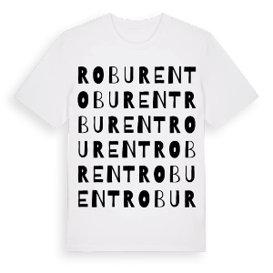 Roburent ordlek t-shirt – ekologisk bomull t-shirt från Pinshirt