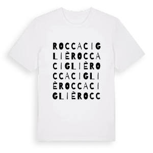 Rocca Cigliè ordlek t-shirt – ekologisk bomull t-shirt från Pinshirt