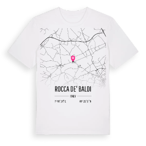 Rocca de' Baldi karta t-shirt – ekologisk bomull t-shirt från Pinshirt