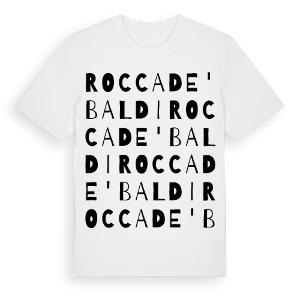 Rocca de' Baldi ordlek t-shirt – ekologisk bomull t-shirt från Pinshirt
