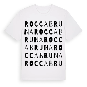 Roccabruna ordlek t-shirt – ekologisk bomull t-shirt från Pinshirt