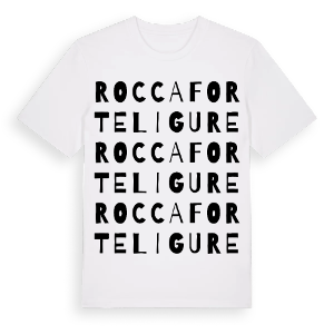 Roccaforte Ligure ordlek t-shirt – ekologisk bomull t-shirt från Pinshirt