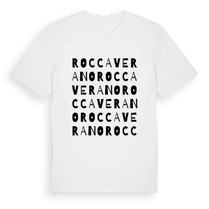 Roccaverano ordlek t-shirt – ekologisk bomull t-shirt från Pinshirt