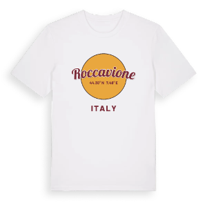 Roccavione cirkel t-shirt – ekologisk bomull t-shirt från Pinshirt