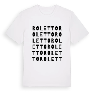 Roletto ordlek t-shirt – ekologisk bomull t-shirt från Pinshirt