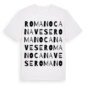 Romano Canavese ordlek t-shirt – ekologisk bomull t-shirt från Pinshirt