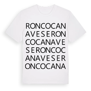 Ronco Canavese ordlek t-shirt – ekologisk bomull t-shirt från Pinshirt