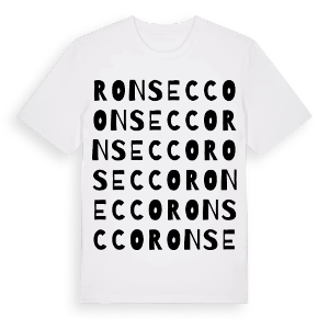 Ronsecco ordlek t-shirt – ekologisk bomull t-shirt från Pinshirt