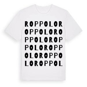 Roppolo ordlek t-shirt – ekologisk bomull t-shirt från Pinshirt