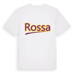 Rossa baseball t-shirt – ekologisk bomull t-shirt från Pinshirt