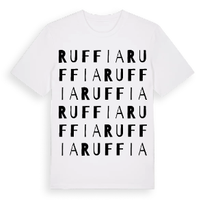 Ruffia ordlek t-shirt – ekologisk bomull t-shirt från Pinshirt
