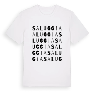 Saluggia ordlek t-shirt – ekologisk bomull t-shirt från Pinshirt