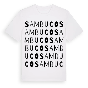 Sambuco ordlek t-shirt – ekologisk bomull t-shirt från Pinshirt