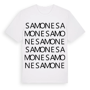Samone ordlek t-shirt – ekologisk bomull t-shirt från Pinshirt