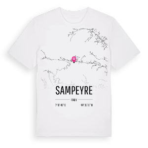 Sampeyre karta t-shirt – ekologisk bomull t-shirt från Pinshirt
